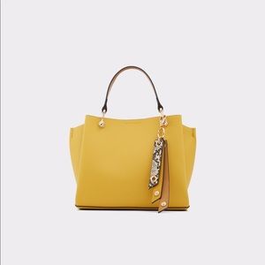 ALDO Viremma Satchel/Crossbody Leatherette Bag (Yellow)